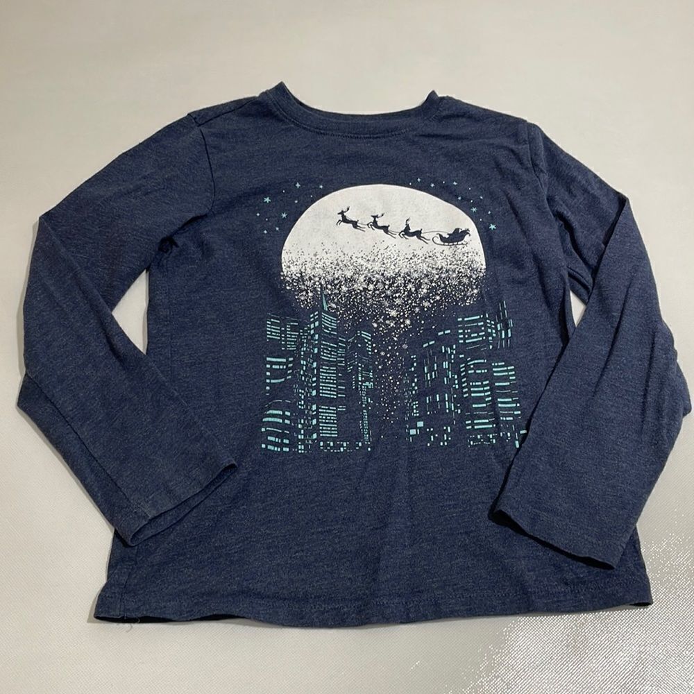 Cat & Jack Long Sleeve Christmas Tee